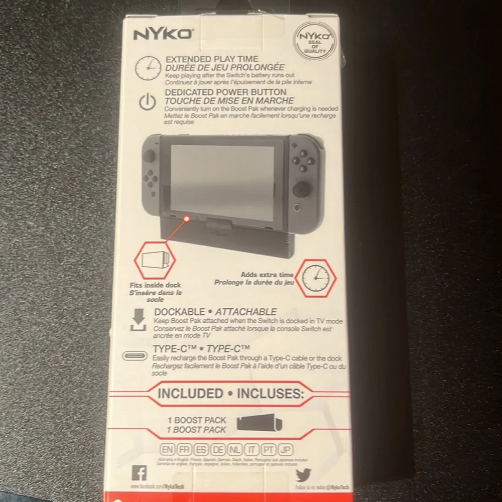 NIB - NYKO - Boost Pack for Nintendo Switch